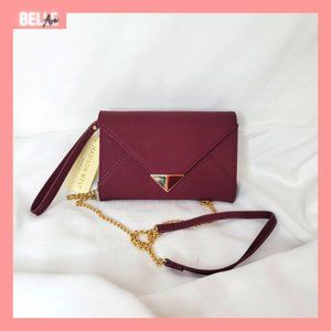 Madison West - wine shade envelope clutch